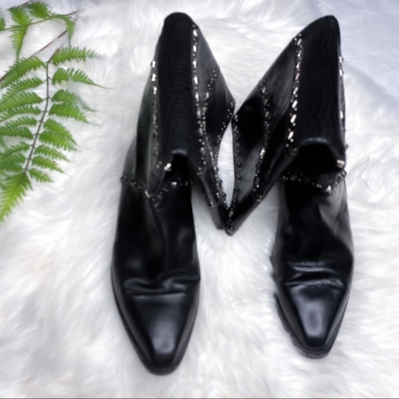 🍁Stuart Weitzman Vintage Snakeskin Studded Boots - Picture 5 of 15